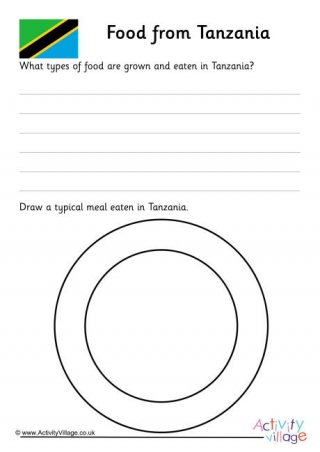 Food From Tanzania Worksheet