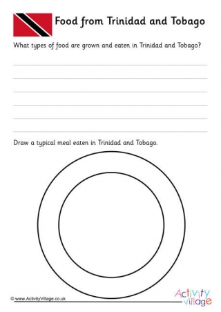 Food From Trinidad And Tobago Worksheet