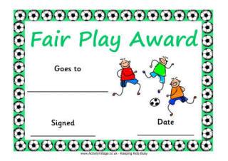 Football Certificates