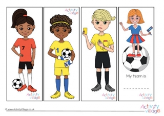 Football Characters Bookmarks 2