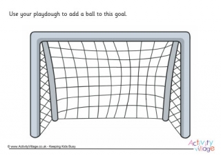 Football Goal Playdough Mat