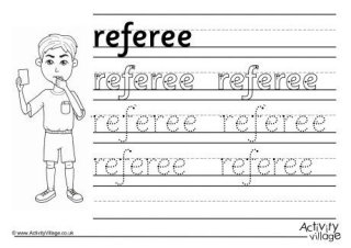 Football Handwriting Worksheets