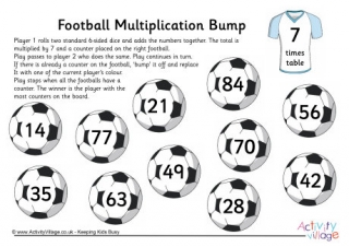 Football Multiplication Bump – 7 Times Table