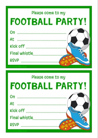 Football Party Invitations