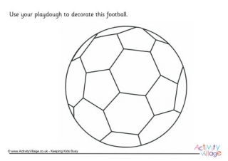 Football Playdough Mat