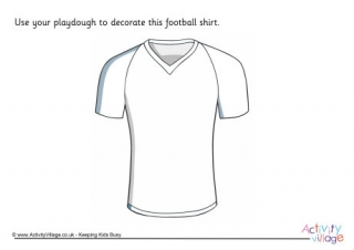 Football Shirt Playdough Mat