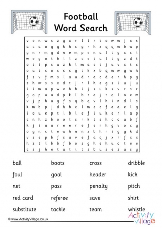 Football Word Search