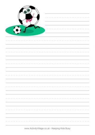 Football Writing Paper