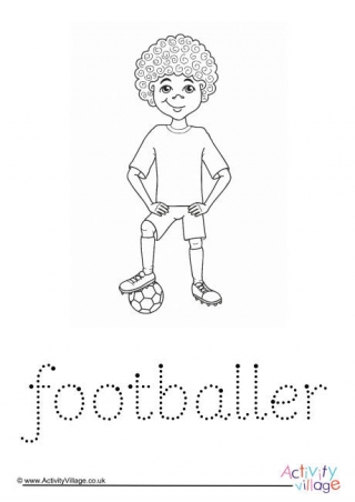 Footballer Word Tracing