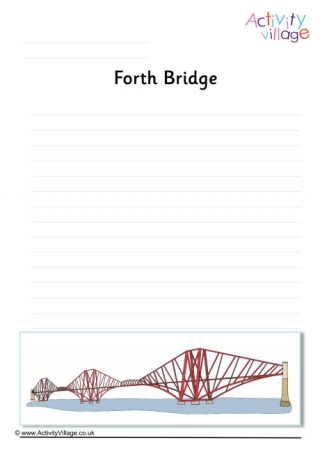 Forth Bridge Writing Page