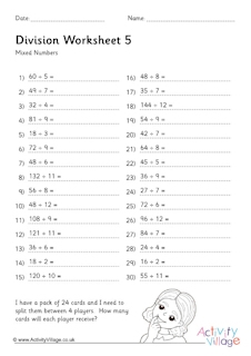 Maths Worksheets