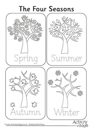 Four Seasons Handwriting Worksheet