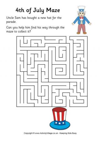 Fourth of July Maze