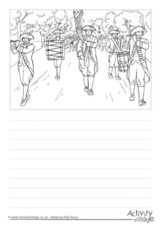 Fourth of July Parade Story Paper