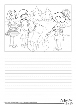 Fourth of July Picnic Story Paper