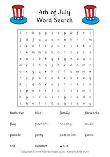 Fourth of July Puzzles