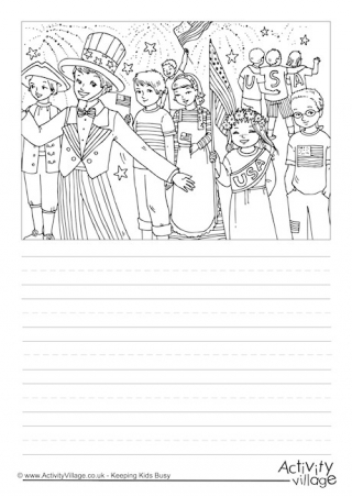 Fourth of July Story Paper
