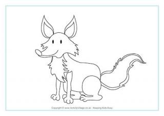 Fox Colouring Page 2