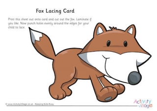Fox Lacing Card 2