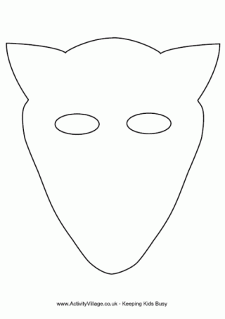 Fox Mask Template