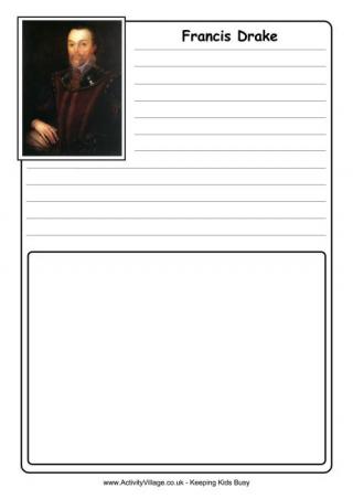 Francis Drake Notebooking Page
