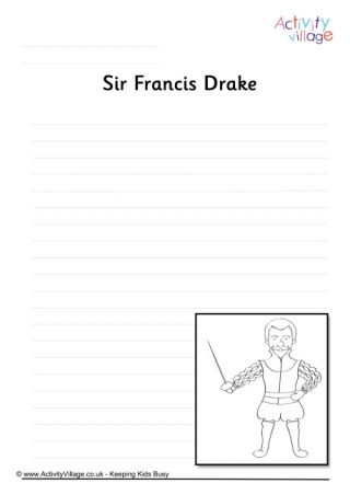 Francis Drake Writing Page