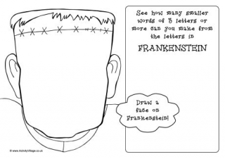 Frankenstein Doodle Page