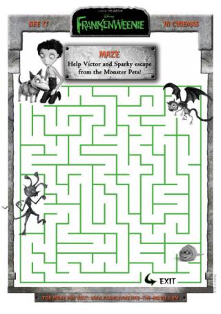 Frankenweenie Maze 2