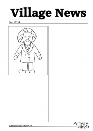 Frederick Douglass Newspaper Writing Prompt