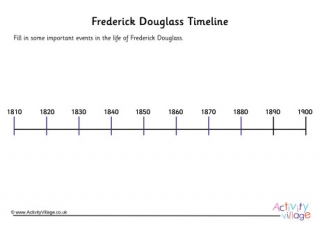 Frederick Douglass Timeline Worksheet