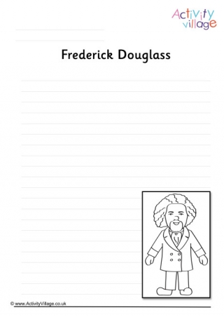 Frederick Douglass Writing Page