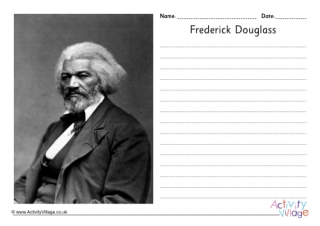 Frederick Douglass Writing Page