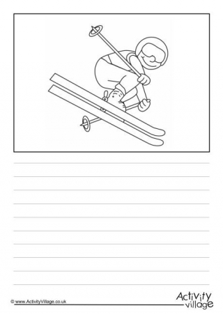 Free Style Skiing Story Paper