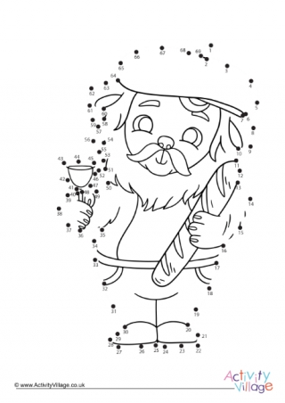 French Lion Dot to Dot
