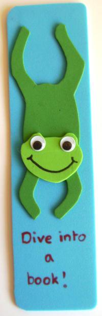 Frog Bookmark Craft