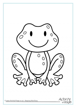 Frog Colouring Pages