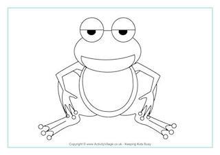 Frog Colouring Pages