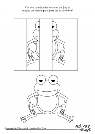 Frog Complete the Picture Puzzle