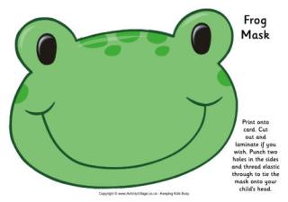 Frog Mask Printable