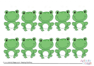 Frog Number Line Markers