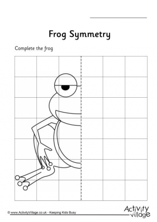 Frog Symmetry Worksheet