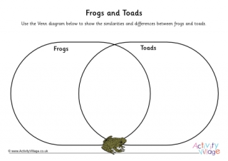 Frogs and Toads Venn Diagram