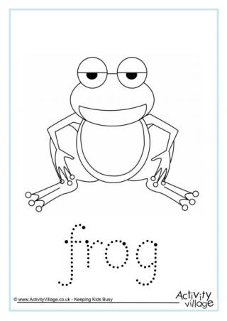 Frog Word Tracing