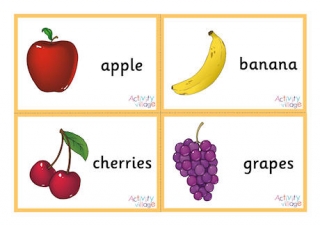 Fruit Flashcards Small