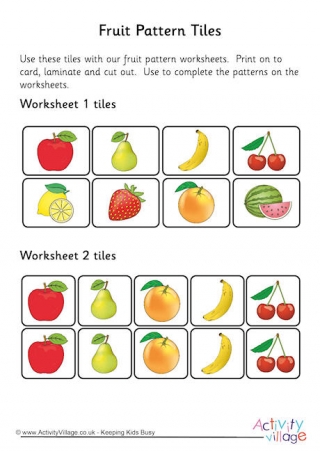 Fruit Patterns Tiles