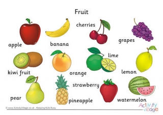 Fruit Word Mat