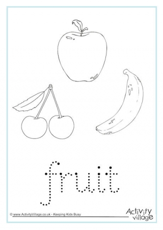 Fruit Word Tracing