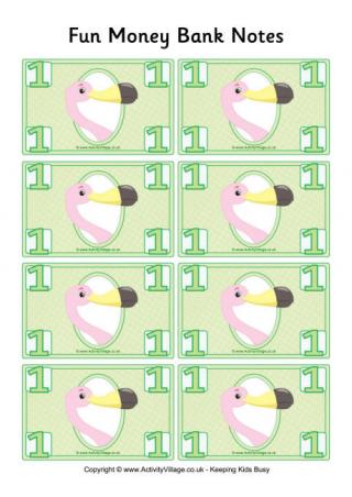 Fun Money Banknotes 1