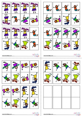 Funky Kids Dominoes