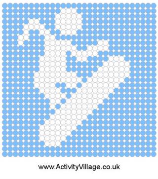 Snowboarding Fuse Bead Pattern